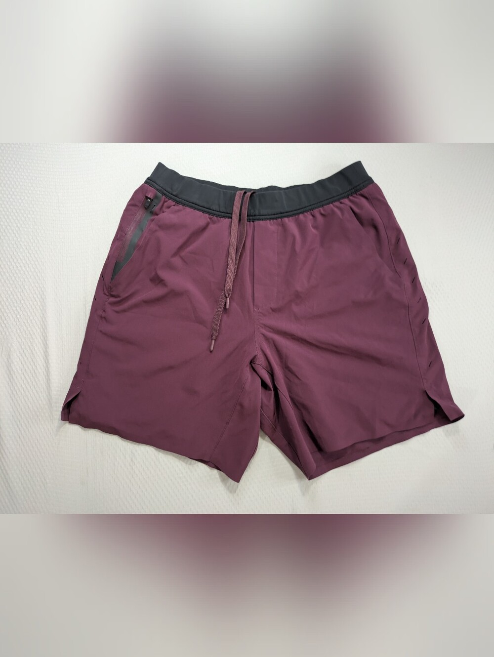 Ten Thousand Shorts Men’s Medium Burgundy Interval Short Gym Workout 7” InseamI